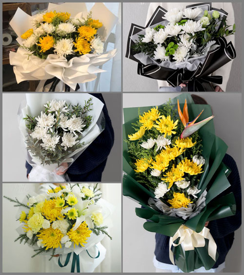 广东江门市恩平市那吉镇大莲村白事花束代送